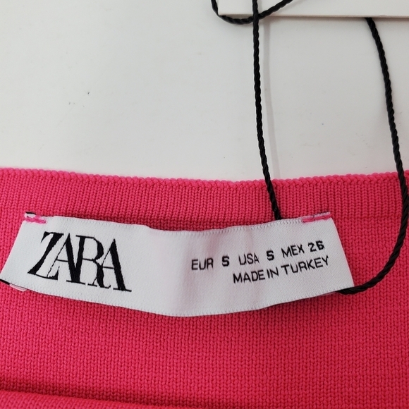 NWT- ZARA- Hot Pink Shift Style Tank Top- Women- Size Small - Picture 4 of 10